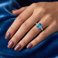 Carmen, a Blue Lab Diamond Trilogy Ring - Victoria's Jewellery