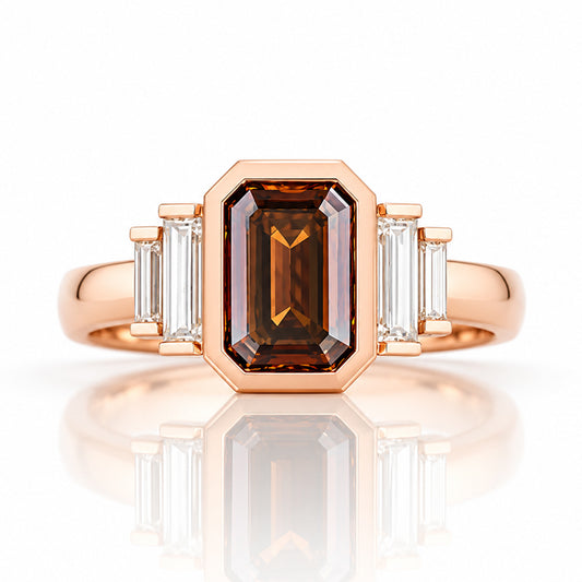 Colette, a Brown Lab Diamond Vintage Ring