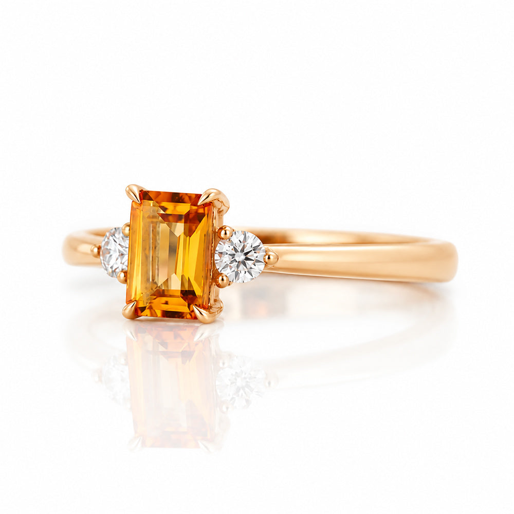 Bea, a Citrine and Diamond Ring - Victoria's Jewellery