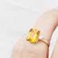 Vivian, Citrine and Lab Diamond Ring