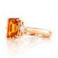 Vivian, Citrine and Lab Diamond Ring - Victoria's Jewellery
