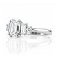 Beth, an Emerald cut Lab Diamond Ring - Victoria's Jewellery