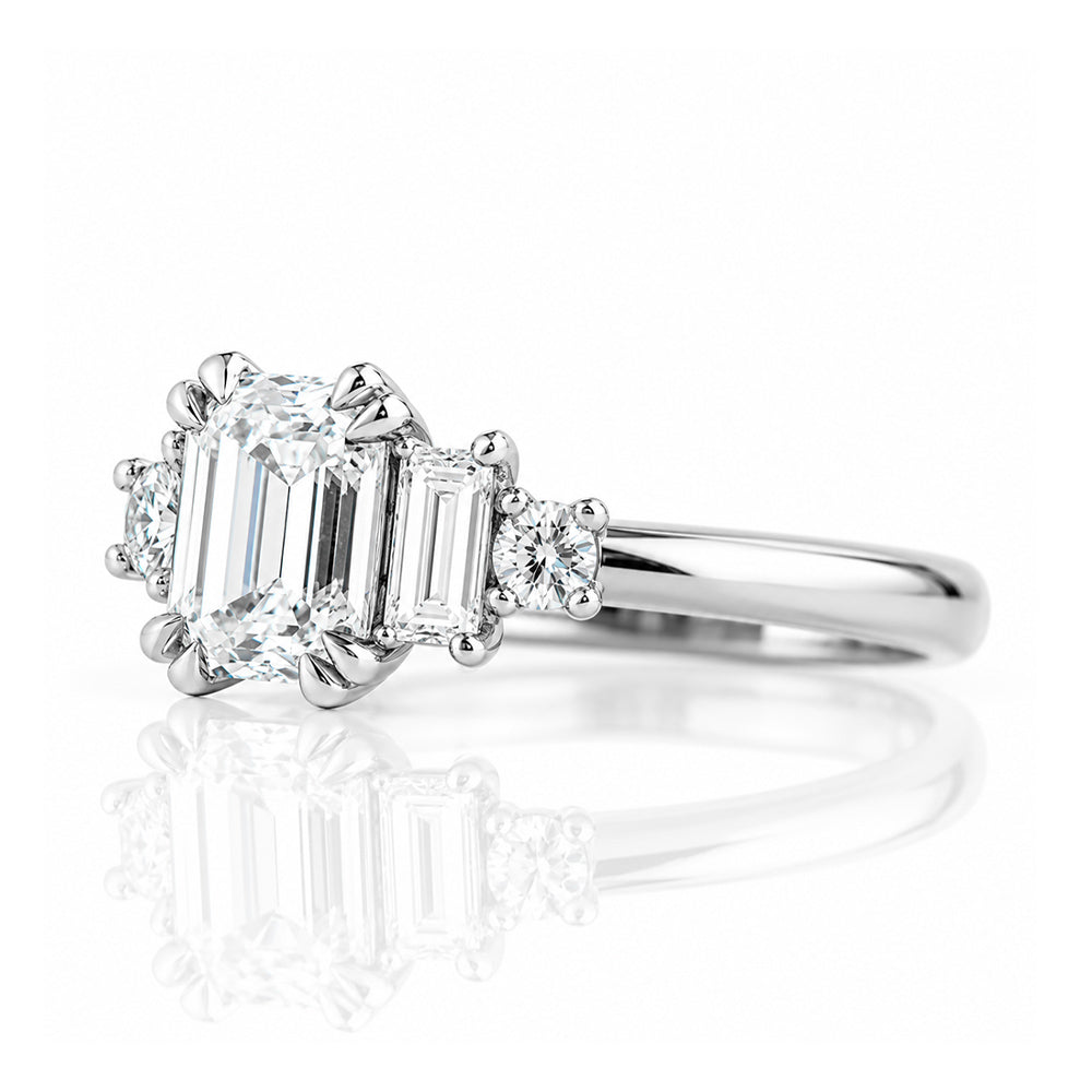 Beth, an Emerald cut Lab Diamond Ring - Victoria's Jewellery
