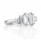 Beth, an Emerald cut Lab Diamond Ring - Victoria's Jewellery