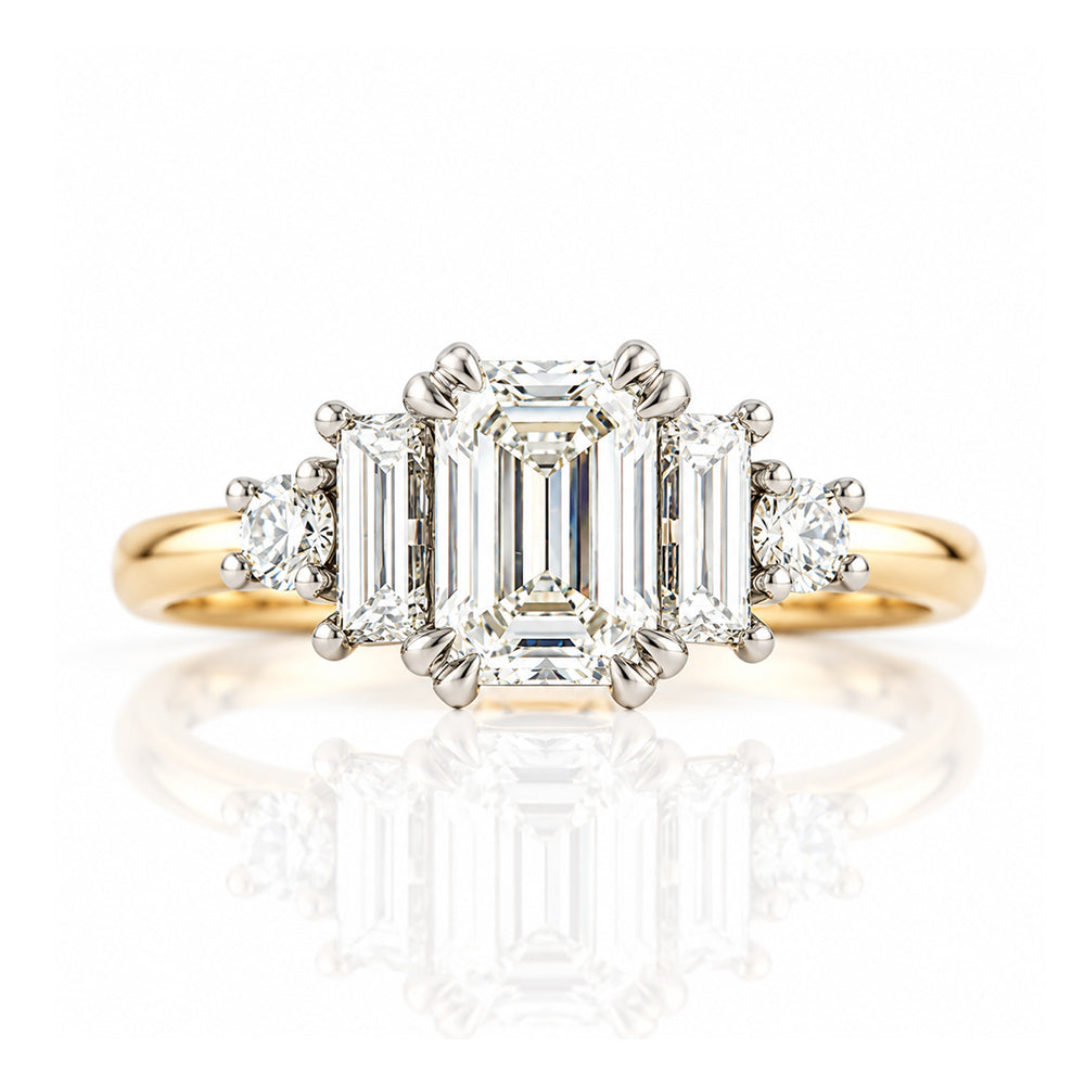 Beth, an Emerald cut Lab Diamond Ring - Victoria's Jewellery