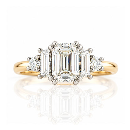 Beth, an Emerald cut Lab Diamond Ring - Victoria's Jewellery