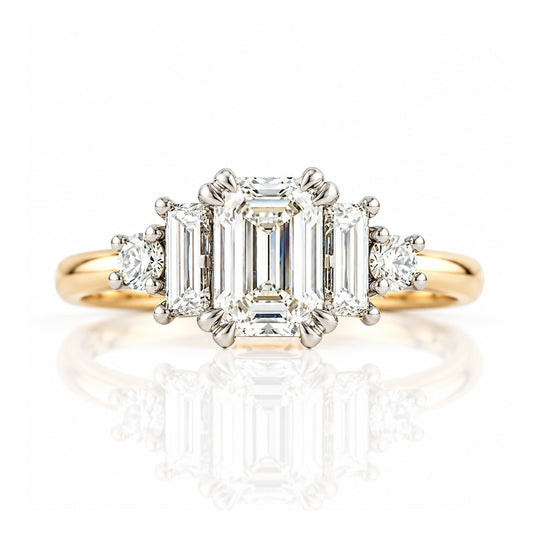 Beth, an Emerald cut Lab Diamond Ring - Victoria's Jewellery