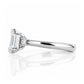 Beth, an Emerald cut Lab Diamond Ring - Victoria's Jewellery