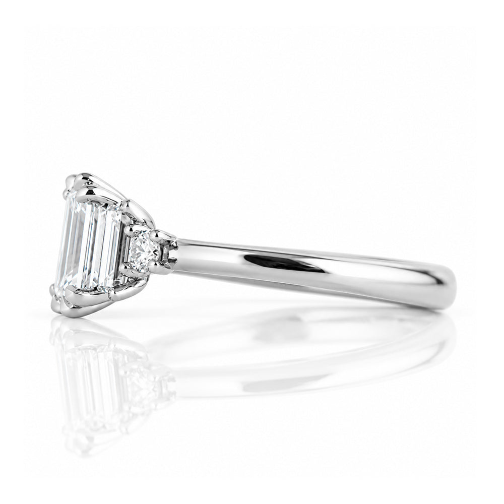 Beth, an Emerald cut Lab Diamond Ring - Victoria's Jewellery