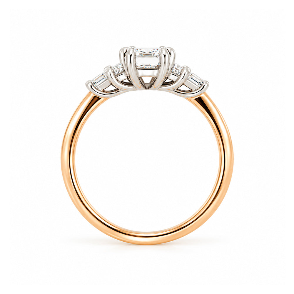 Beth, an Emerald cut Lab Diamond Ring - Victoria's Jewellery