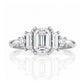 Beth, an Emerald cut Lab Diamond Ring - Victoria's Jewellery