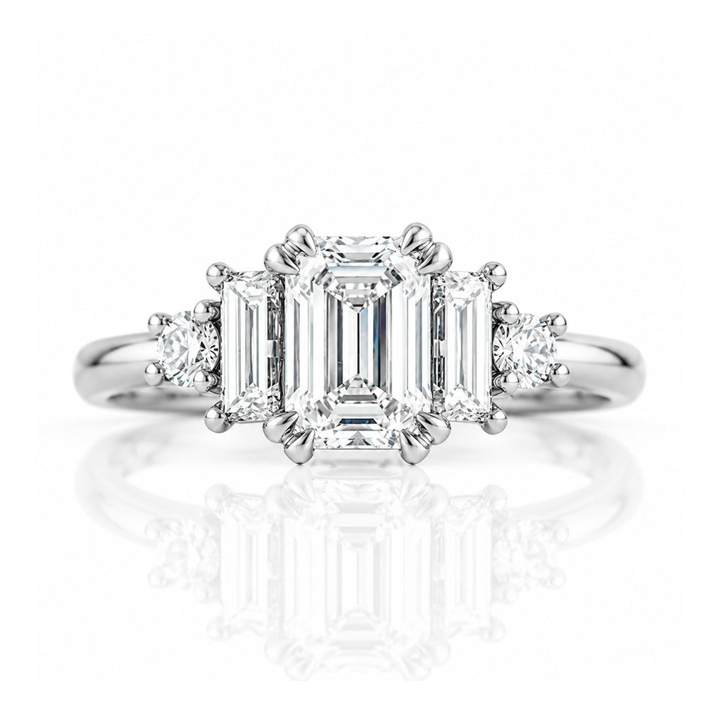 Beth, an Emerald cut Lab Diamond Ring - Victoria's Jewellery