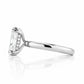 Jolindie, Hidden Halo Radiant cut Lab Diamond Ring - Victoria's Jewellery