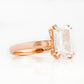 Jolindie, Hidden Halo Radiant cut Lab Diamond Ring