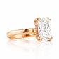 Jolindie, Hidden Halo Radiant cut Lab Diamond Ring - Victoria's Jewellery
