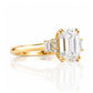 Faith, an Emerald cut Vintage Style Lab Diamond Ring - Victoria's Jewellery