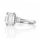 Faith, an Emerald cut Vintage Style Lab Diamond Ring - Victoria's Jewellery
