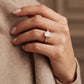 Carmen, an Emerald cut Trilogy Ring - Victoria's Jewellery