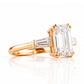 Carmen, an Emerald cut Trilogy Ring - Victoria's Jewellery