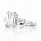 Carmen, an Emerald cut Trilogy Ring - Victoria's Jewellery