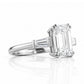 Carmen, an Emerald cut Trilogy Ring - Victoria's Jewellery