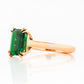 Esme, Lab Emerald Solitaire Ring