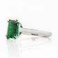 Esme, Lab Emerald Solitaire Ring