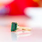Esme, Lab Emerald Solitaire Ring