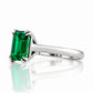Esme, Lab Emerald Solitaire Ring