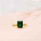 Esme, Lab Emerald Solitaire Ring