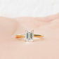 Mari, an Emerald cut Lab Diamond Solitaire Ring - Victoria's Jewellery