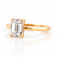 Mari, an Emerald cut Lab Diamond Solitaire Ring - Victoria's Jewellery