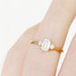 Emerald cut Diamond Trilogy Engagement Ring in Yellow Gold - Victoria's Jewellery