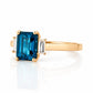 Lisa, London Topaz and Lab Diamond Ring - Victoria's Jewellery