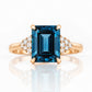 Zandri, a London Blue Topaz and Diamond Ring - Victoria's Jewellery