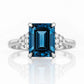Zandri, a London Blue Topaz and Diamond Ring - Victoria's Jewellery