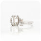 Emerald cut Vintage Style Moissanite Engagement Ring - Victoria's Jewellery