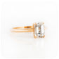 Emerald cut Moissanite Solitaire Engagement Ring - Victoria's Jewellery