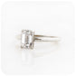 Emerald cut Moissanite Solitaire Engagement Ring - Victoria's Jewellery