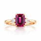 Bea, a Rhodolite and Diamond Ring