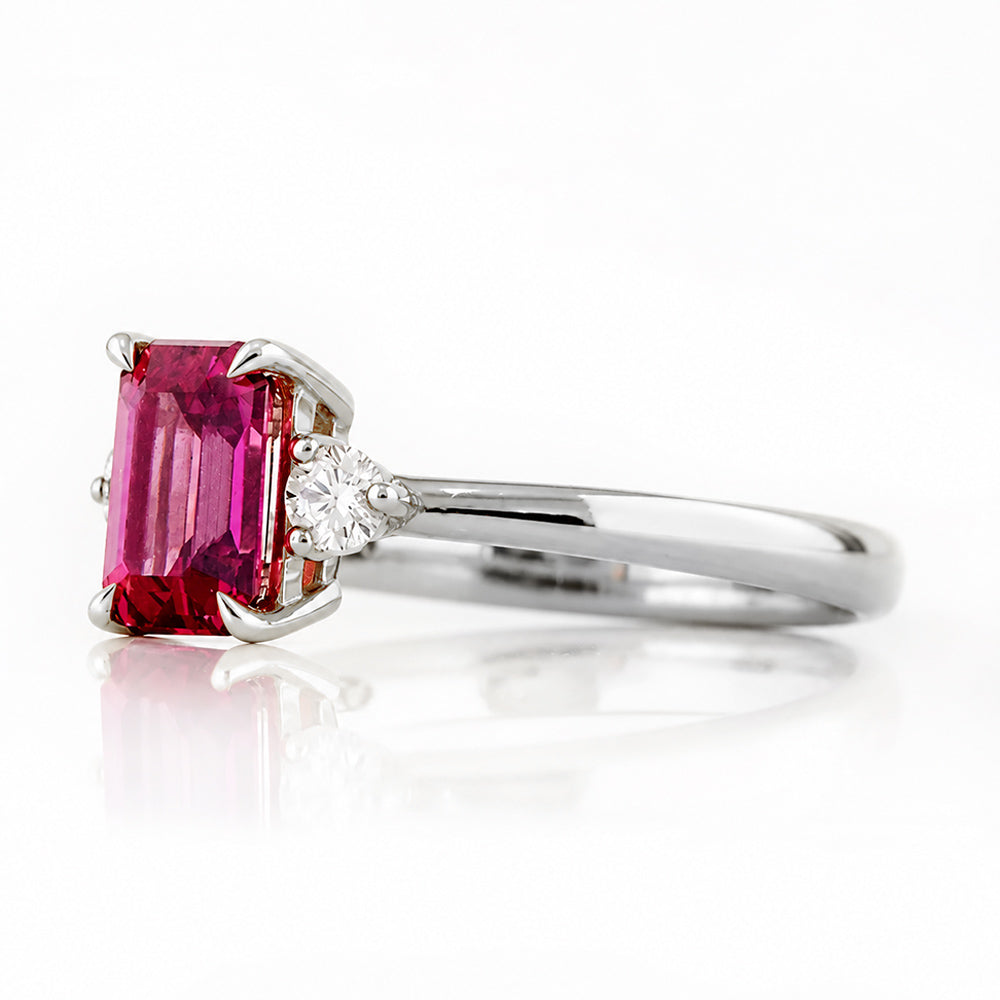 Bea, a Rhodolite and Diamond Ring