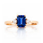 Bea, Lab Sapphire and Diamond Ring