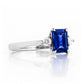 Bea, Lab Sapphire and Diamond Ring