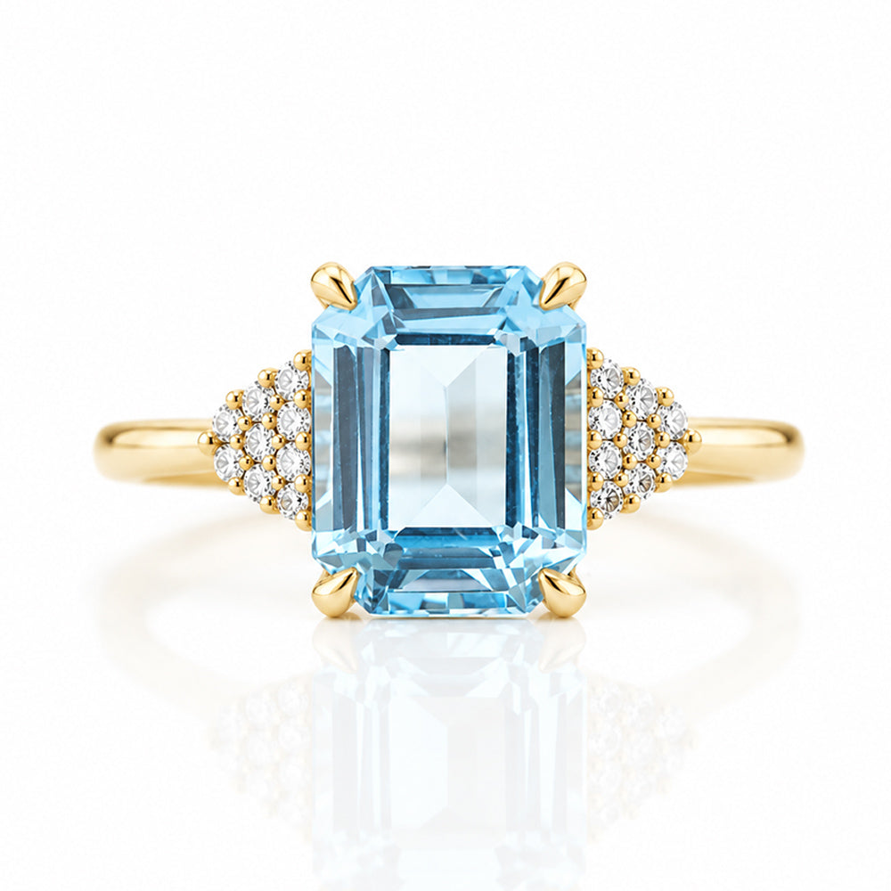Zandri, Swiss Topaz and Diamond Ring - Victoria's Jewellery