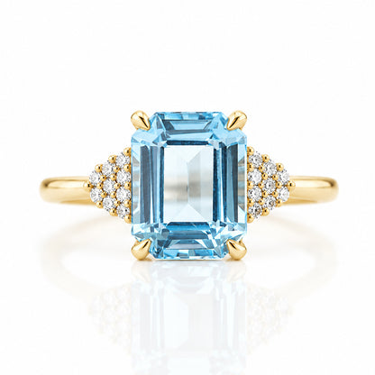 Zandri, Swiss Topaz and Diamond Ring - Victoria's Jewellery