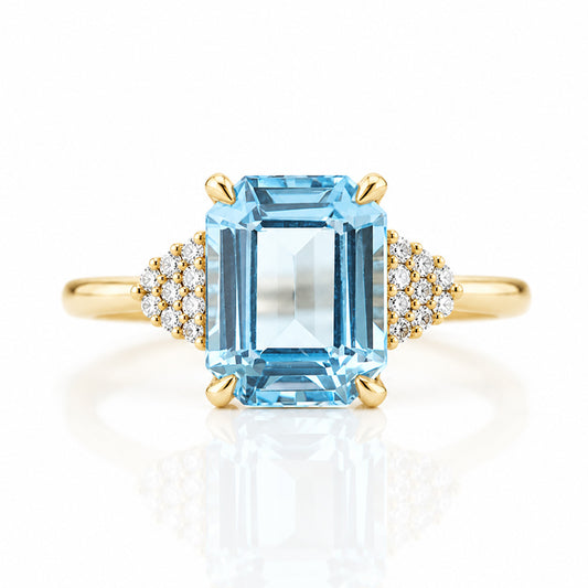 Zandri, Swiss Topaz and Diamond Ring - Victoria's Jewellery