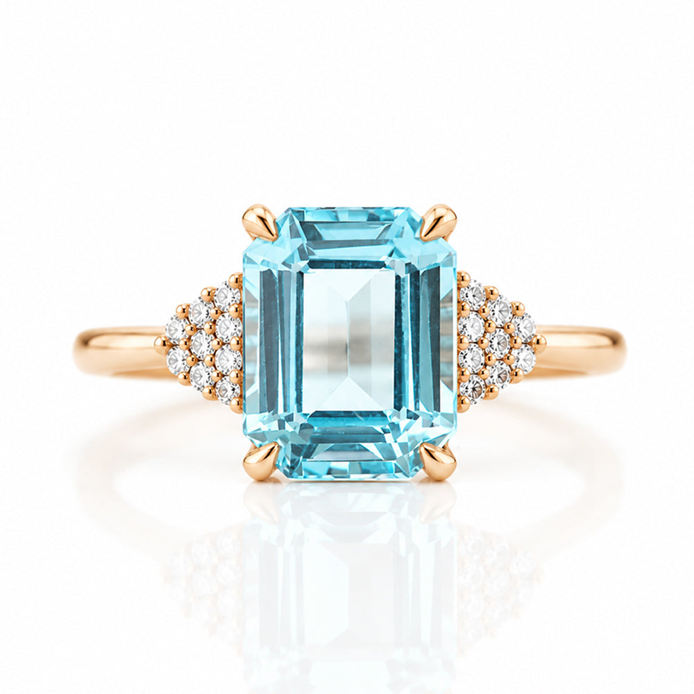 Zandri, Swiss Topaz and Diamond Ring - Victoria's Jewellery