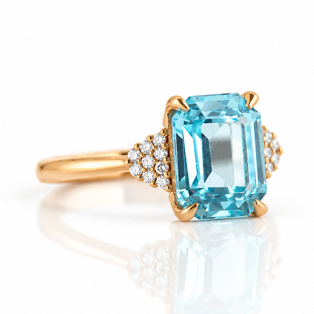 Zandri, Swiss Topaz and Diamond Ring - Victoria's Jewellery