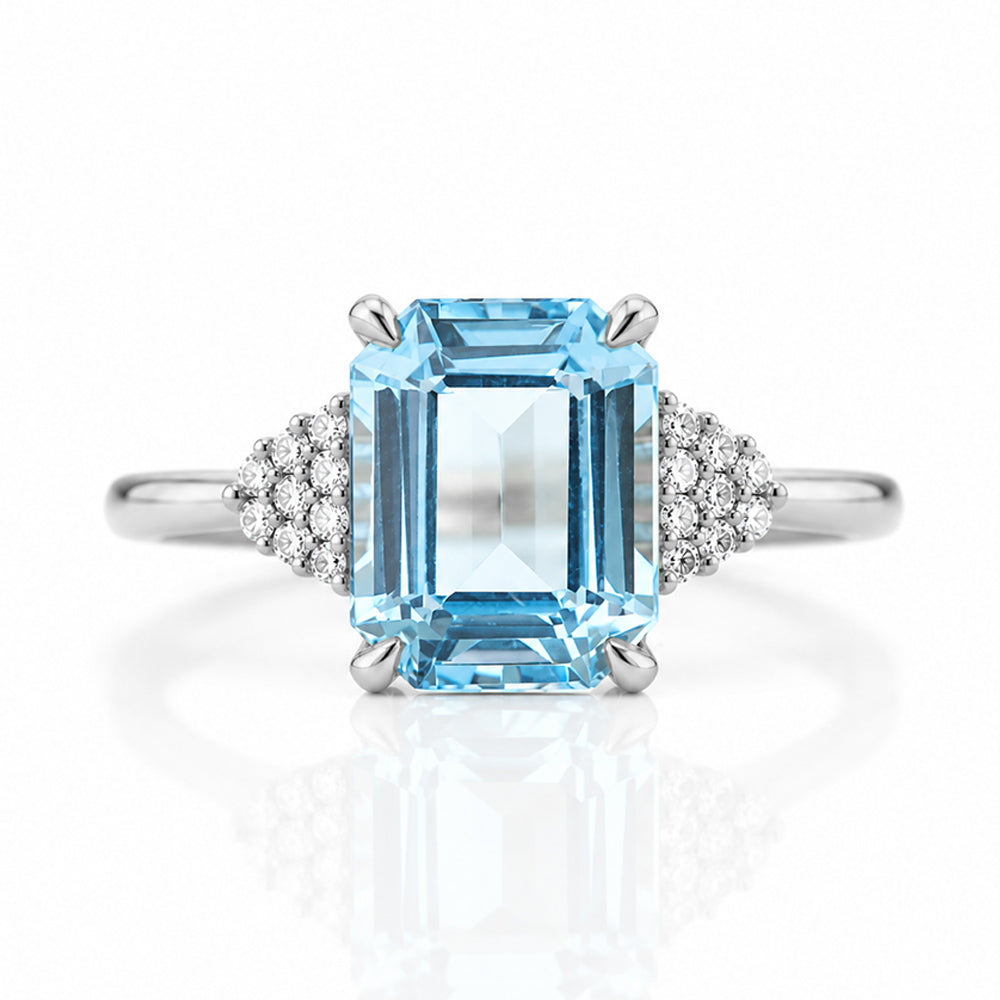 Zandri, Swiss Topaz and Diamond Ring - Victoria's Jewellery