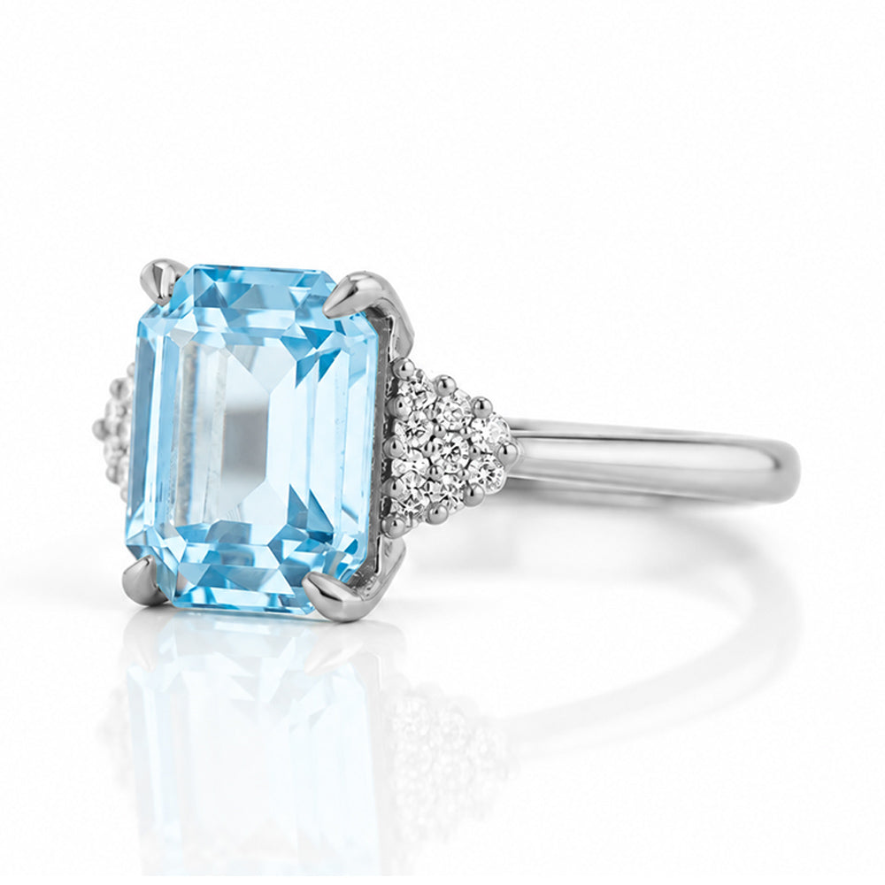Zandri, Swiss Topaz and Diamond Ring - Victoria's Jewellery